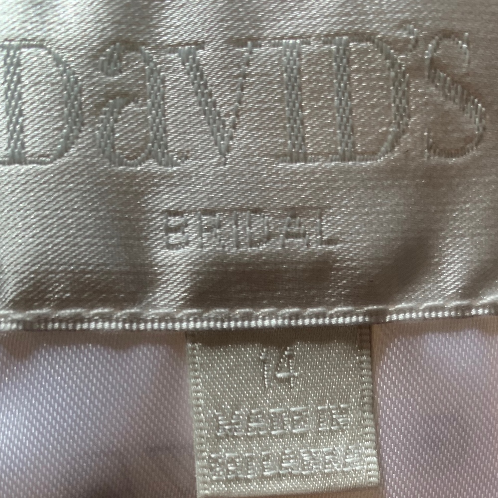 David's Bridal UNALTERED size 14 wedding dress - Picture 5 of 5